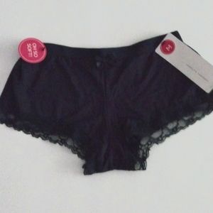 Marilyn Monroe Navy Blue Short Boy Cut Panties